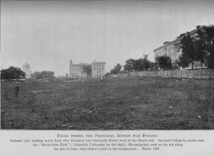 FIELD where principal action took place -- Grant's Tomb on left 