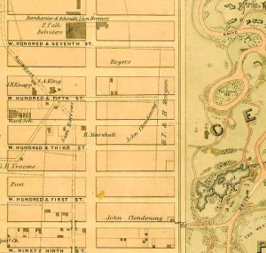 DRIPP'S map c1867-68 with Clendening land marked, along with house now Mr. Marshall's 